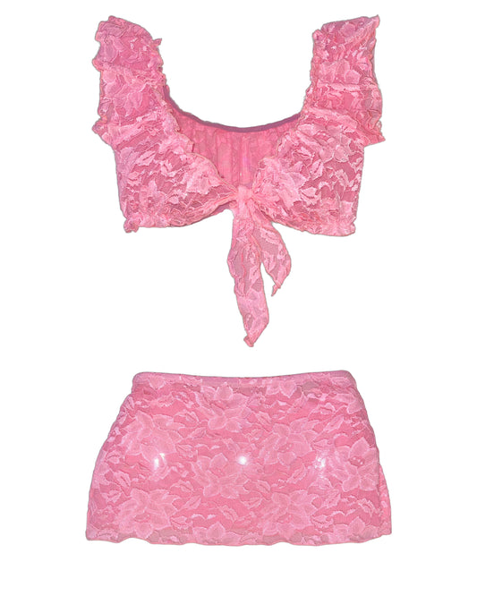 Lace Skirt Set