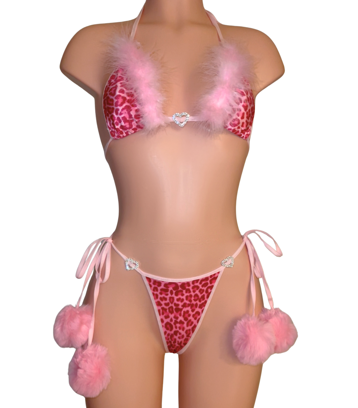 Fluffy Kitty Bikini in Leopard Velvet – photo 1