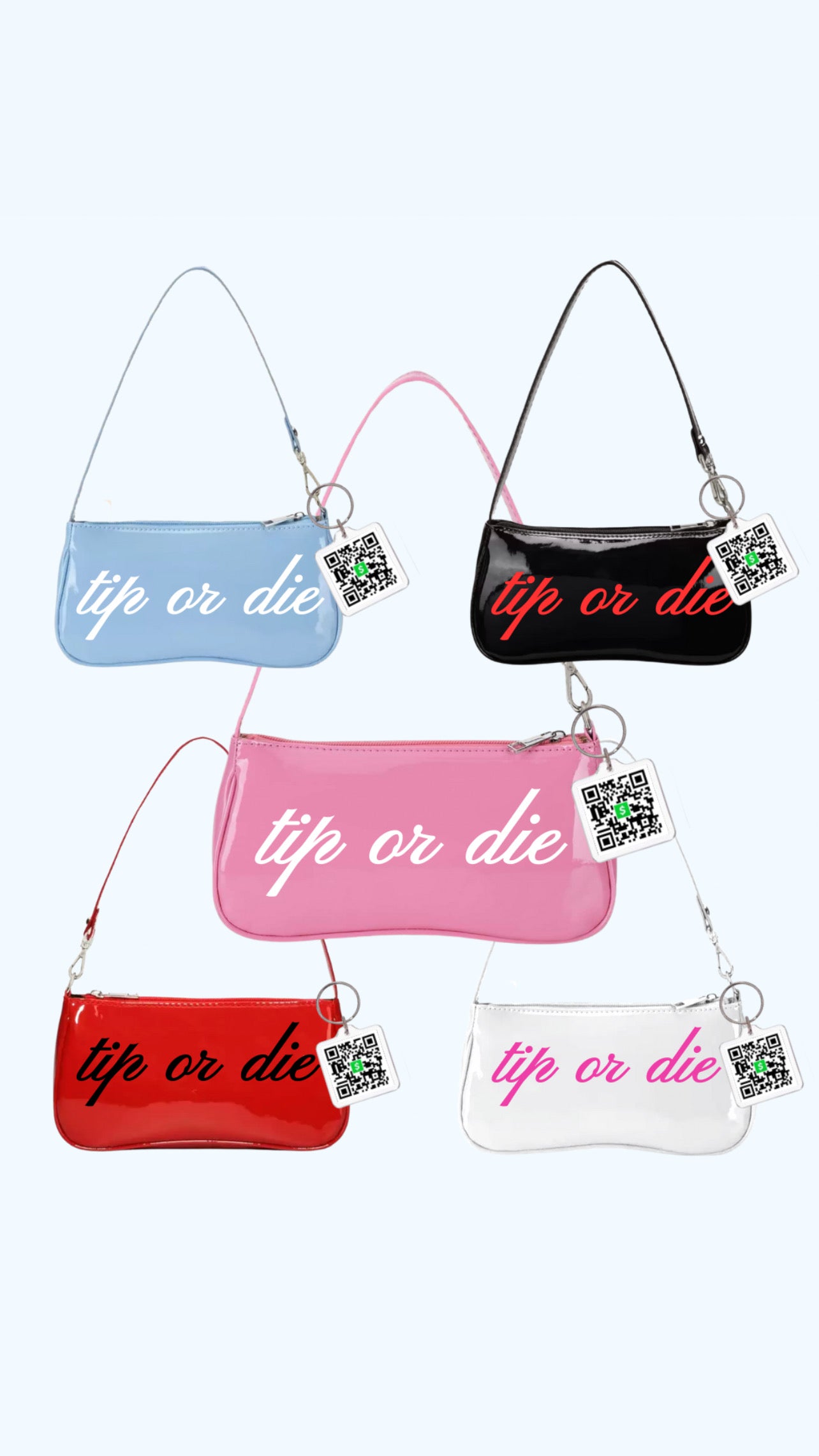 Tip or Die QR purse