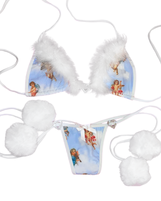 Angel Side Tie Thong Bikini
