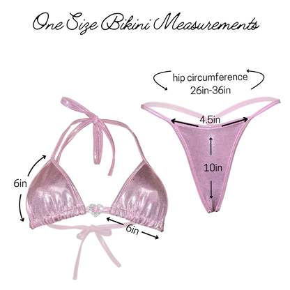 Holographic Y-Back Thong Bikini – photo 7