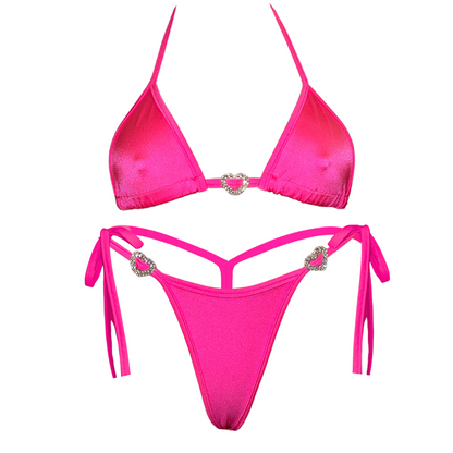 Heart Jewelry Side-Tie Bikini – photo 1