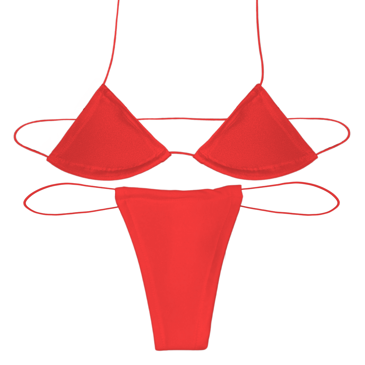 Red Solid Microkini