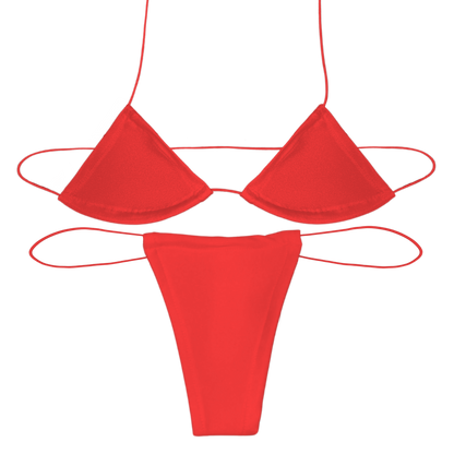 Red Solid Microkini