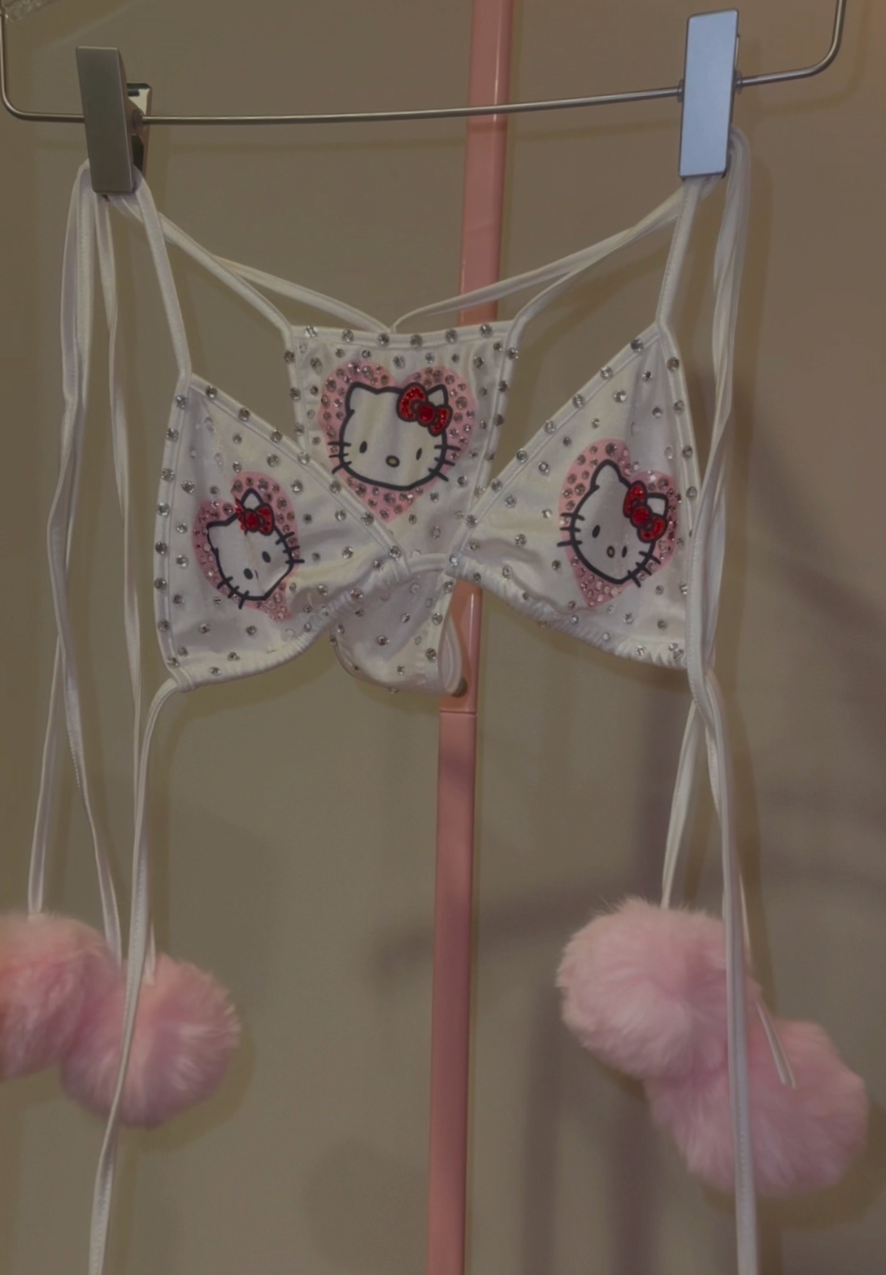 Heart Kitty Side Tie Bikini