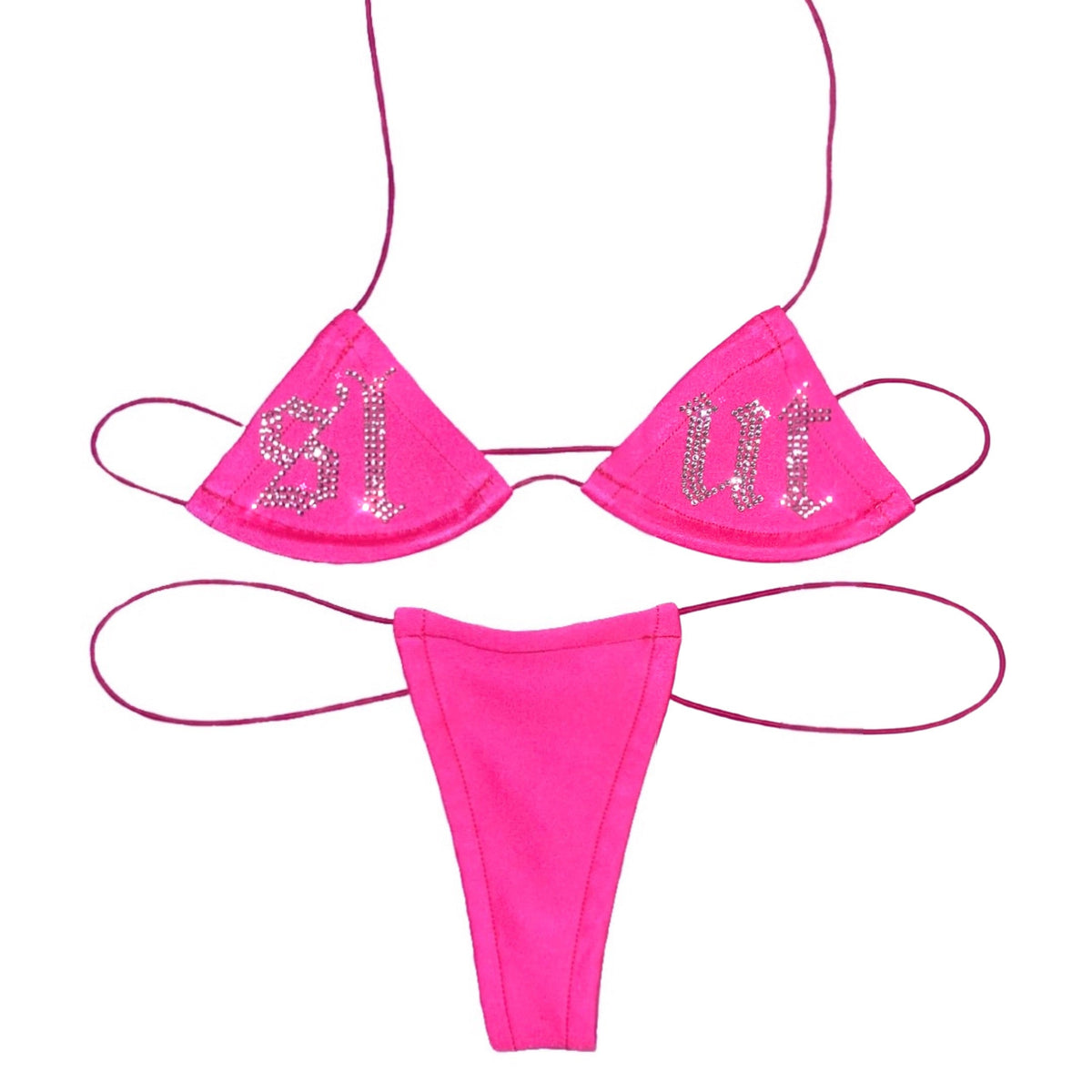 Rhinestone Lettered Microkini – photo 1