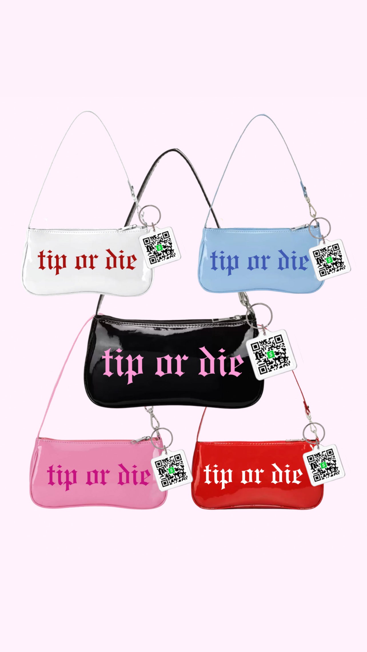 Tip or Die QR purse
