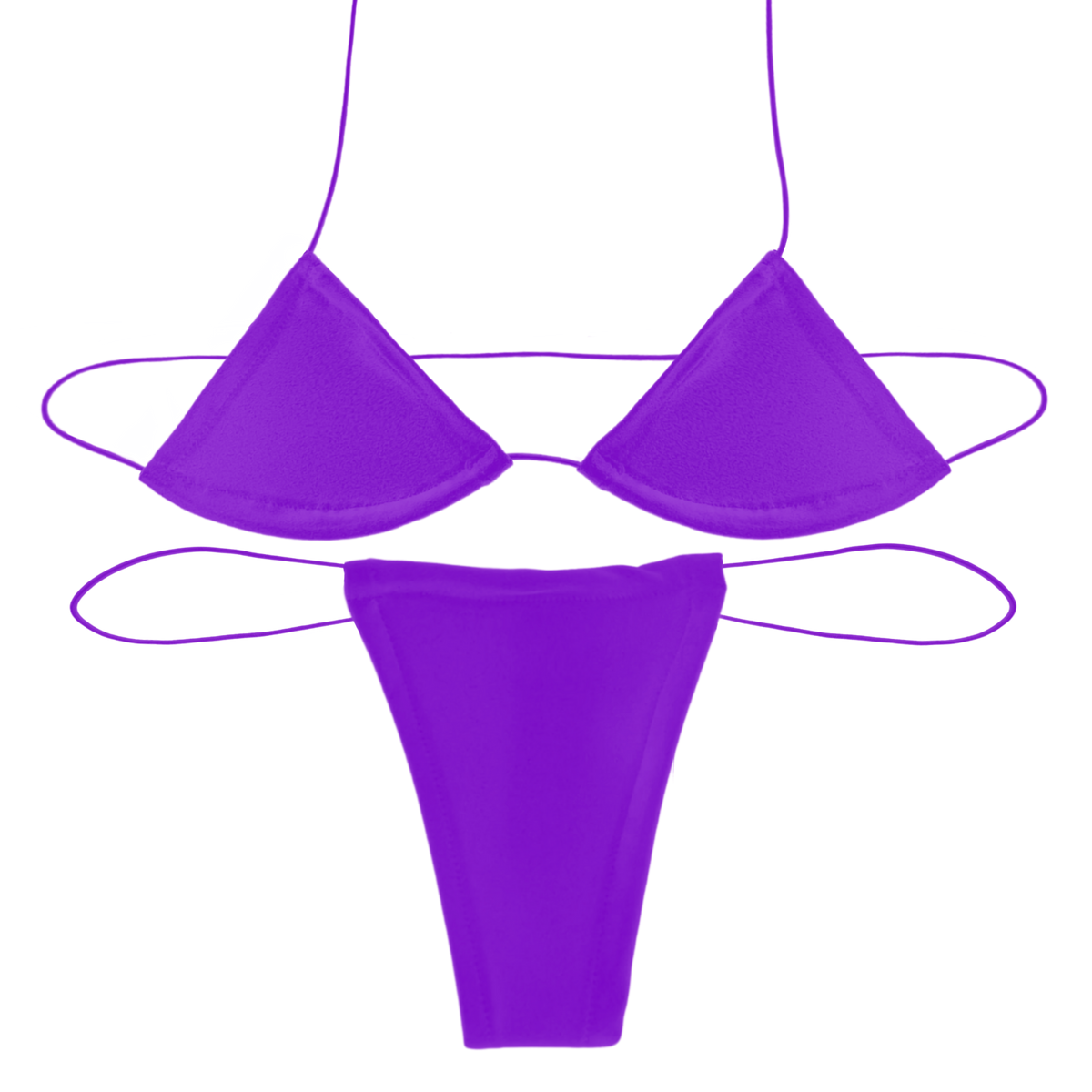 Purple Solid Microkini
