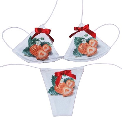 Strawberries Print Microkini - photo 1