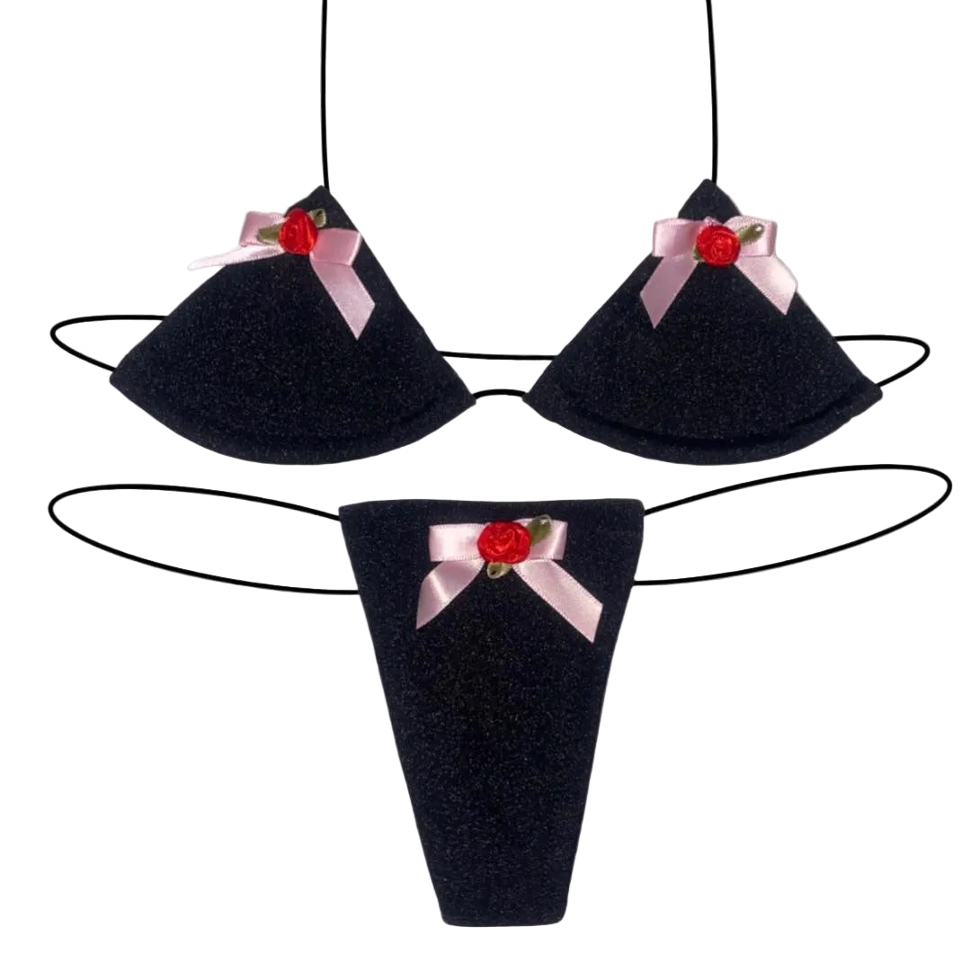 Satin Bows & Rosette Microkini - photo 1